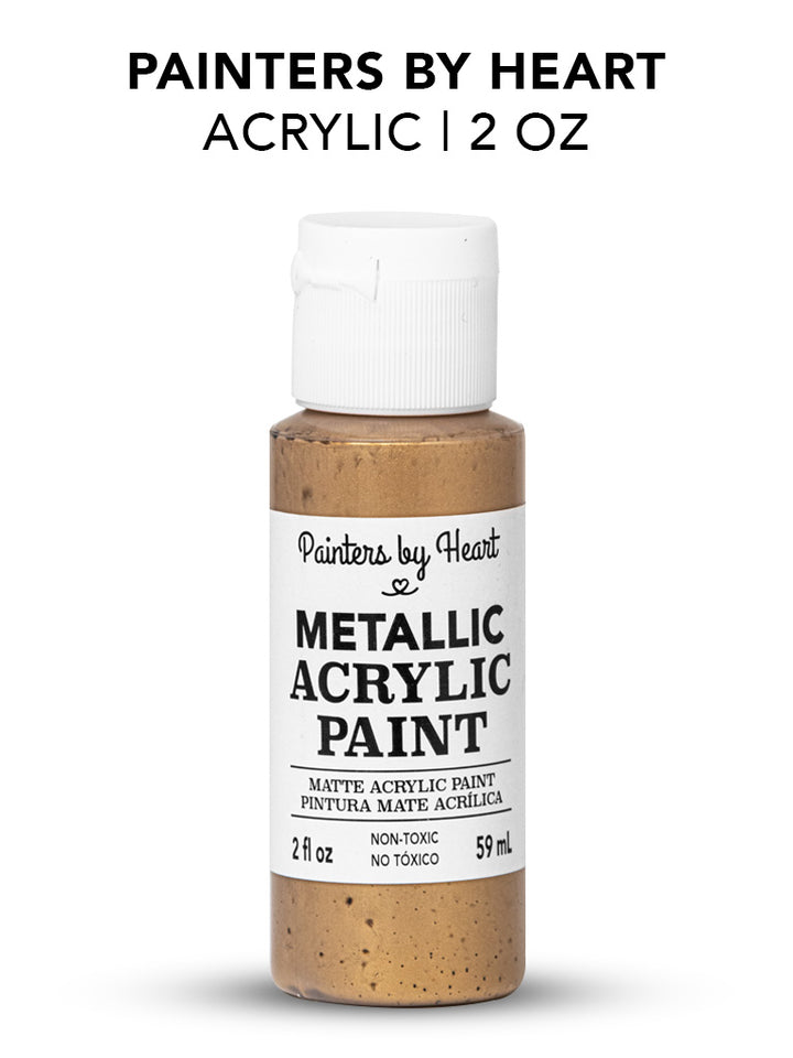 Painters by Heart, Matte Acrylic Paint, 2 Fl Oz, Assorted Matte Colors, 6-Pack