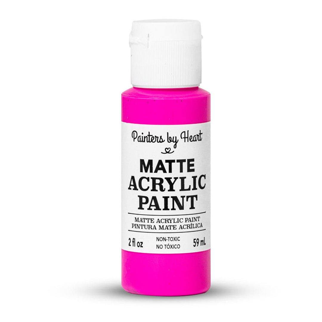 Painters by Heart, Matte Acrylic Paint, 2 Fl Oz, Assorted Matte Colors, 6-Pack
