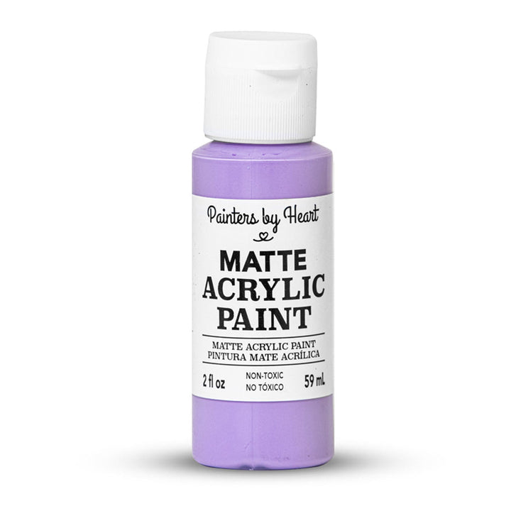 Painters by Heart, Matte Acrylic Paint, 2 Fl Oz, Assorted Matte Colors, 6-Pack