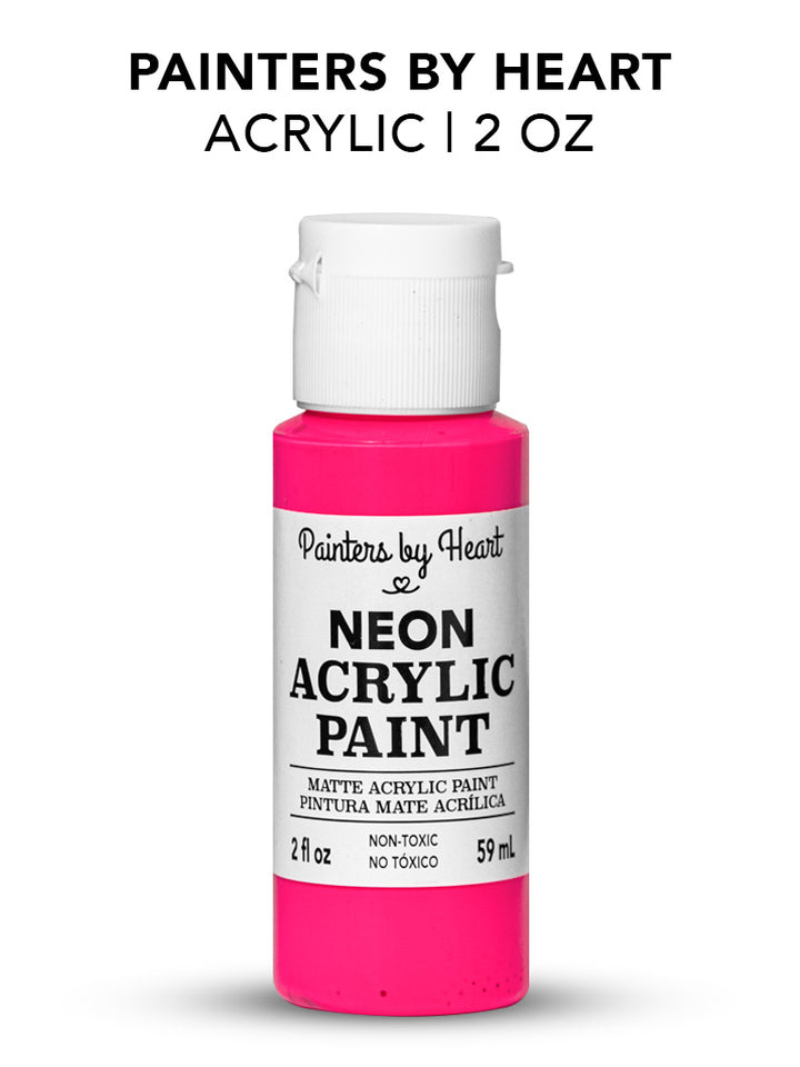 Painters by Heart, Matte Acrylic Paint, 2 Fl Oz, Assorted Matte Colors, 6-Pack
