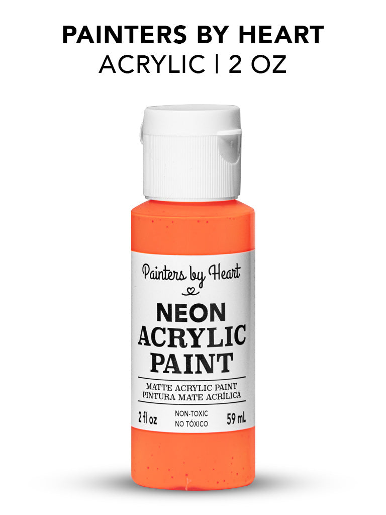 Painters by Heart, Matte Acrylic Paint, 2 Fl Oz, Assorted Matte Colors, 6-Pack