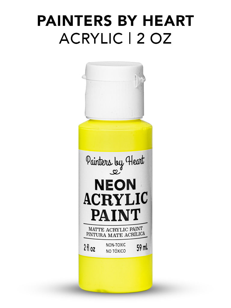 Painters by Heart, Matte Acrylic Paint, 2 Fl Oz, Assorted Matte Colors, 6-Pack