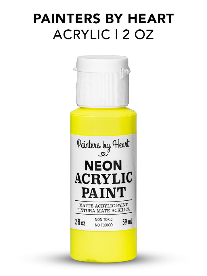 Painters by Heart, Matte Acrylic Paint, 2 Fl Oz, Assorted Matte Colors, 6-Pack