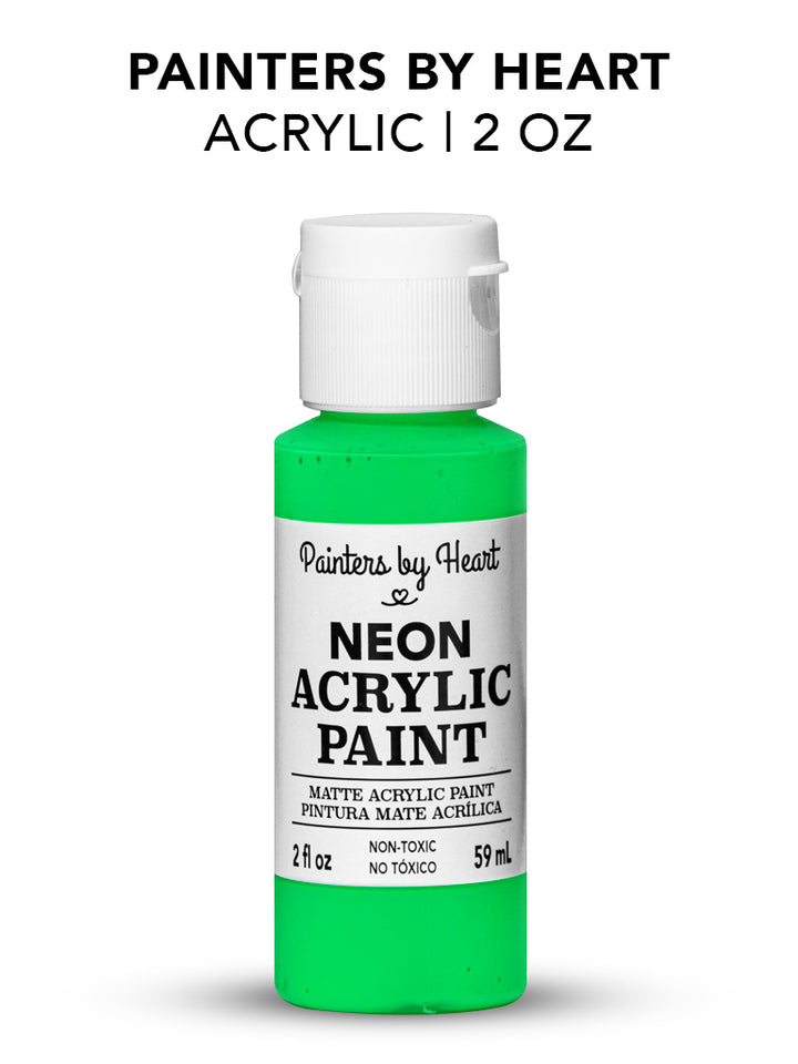 Painters by Heart, Matte Acrylic Paint, 2 Fl Oz, Assorted Matte Colors, 6-Pack