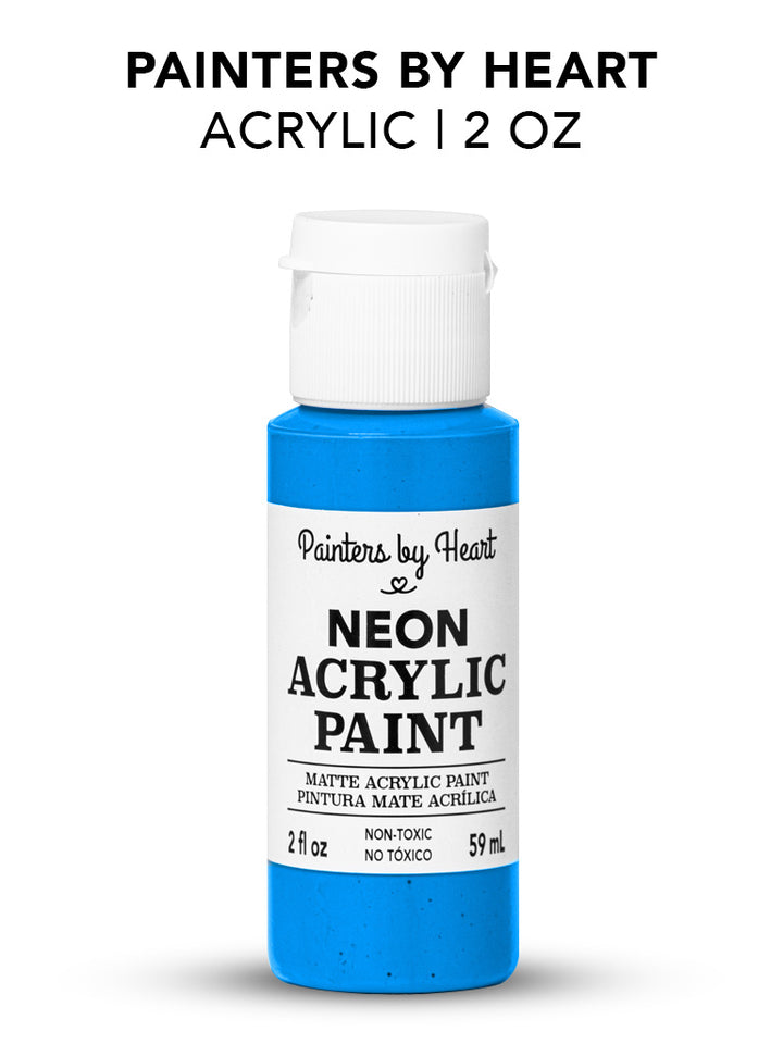 Painters by Heart, Matte Acrylic Paint, 2 Fl Oz, Assorted Matte Colors, 6-Pack