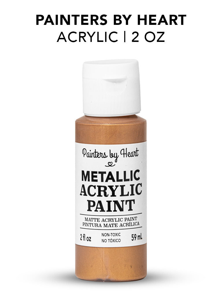 Painters by Heart, Matte Acrylic Paint, 2 Fl Oz, Assorted Matte Colors, 6-Pack