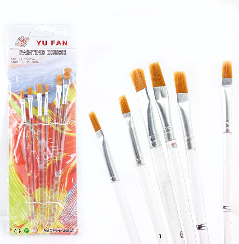 Art Brushes,  Small to Large Synthetic Nylon Brush, 12-Pack
