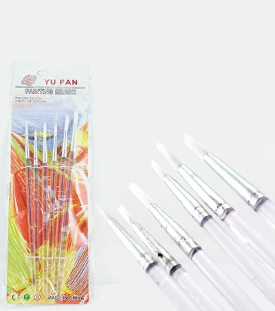 Art Brushes,  Small to Large Synthetic Nylon Brush, 12-Pack