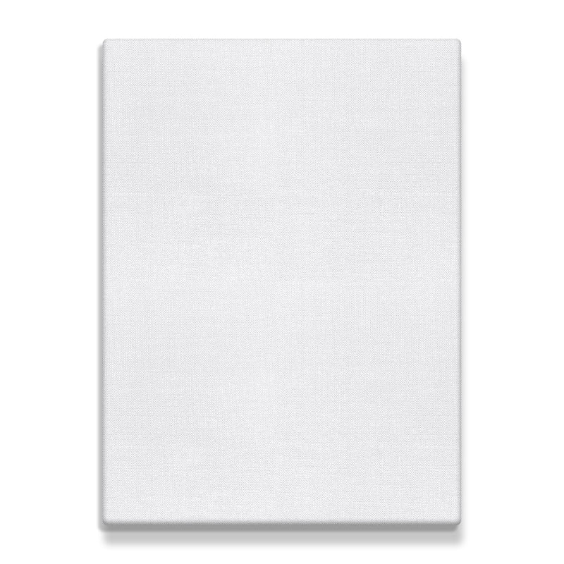 Stretched White Blank Canvas,  7" x 9.5" Inches,   Primed,  100% Cotton,  For Acrylics