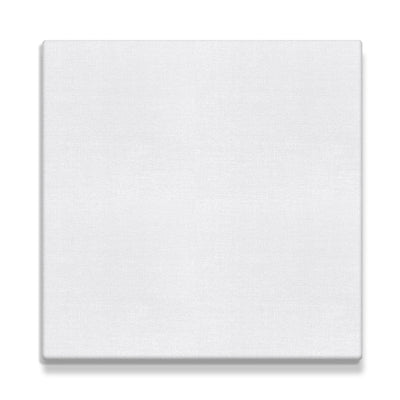 Stretched White Blank Canvas,  12" x 12" Inches,   Primed,  100% Cotton,  For Acrylic, 12-Pack