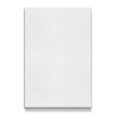 Stretched White Blank Canvas,  8" x 12" Inches,  Primed,  100% Cotton,  For Acrylics, 12-Pack