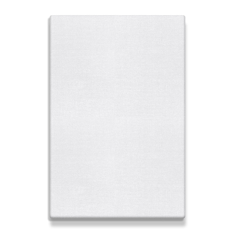 Stretched White Blank Canvas,  8" x 12" Inches,  Primed,  100% Cotton,  For Acrylics, 12-Pack