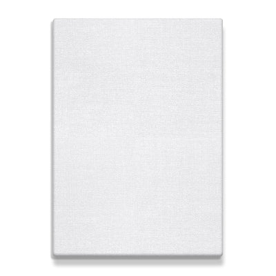 Stretched White Blank Canvas,  5" x 7" Inches,  Primed,  100% Cotton,  For Acrylics, 12-Pack