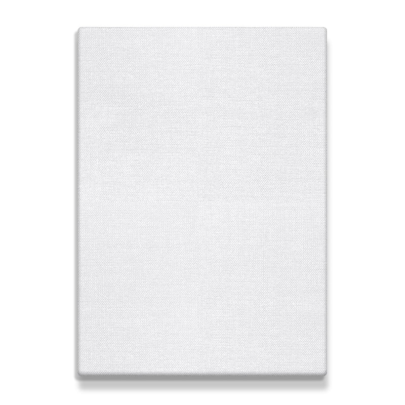 Stretched White Blank Canvas,  5" x 7" Inches,  Primed,  100% Cotton,  For Acrylics, 12-Pack