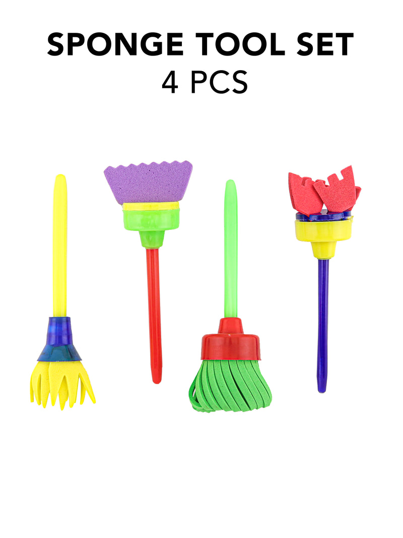 Sponge Mop Tool Sets, Variety Colors, 4 Pieces, 12-Pack