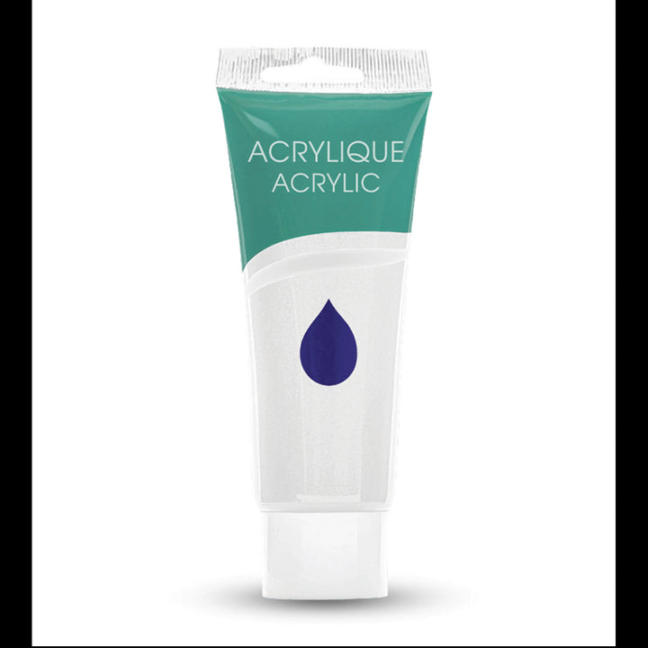 Acrylic Paint Tube,  Variety of Bright Colors, 75 ml.