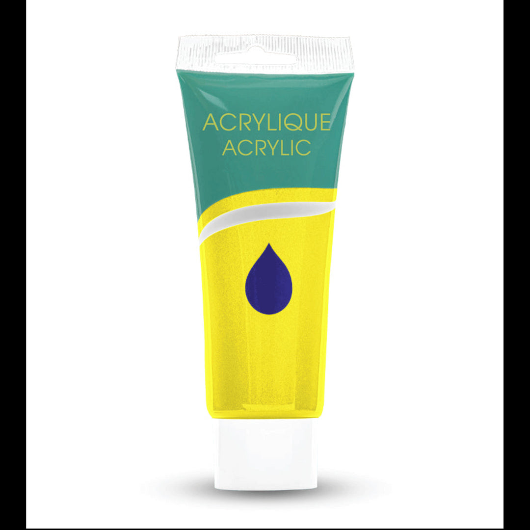 Acrylic Paint Tube,  Variety of Bright Colors, 75 ml.