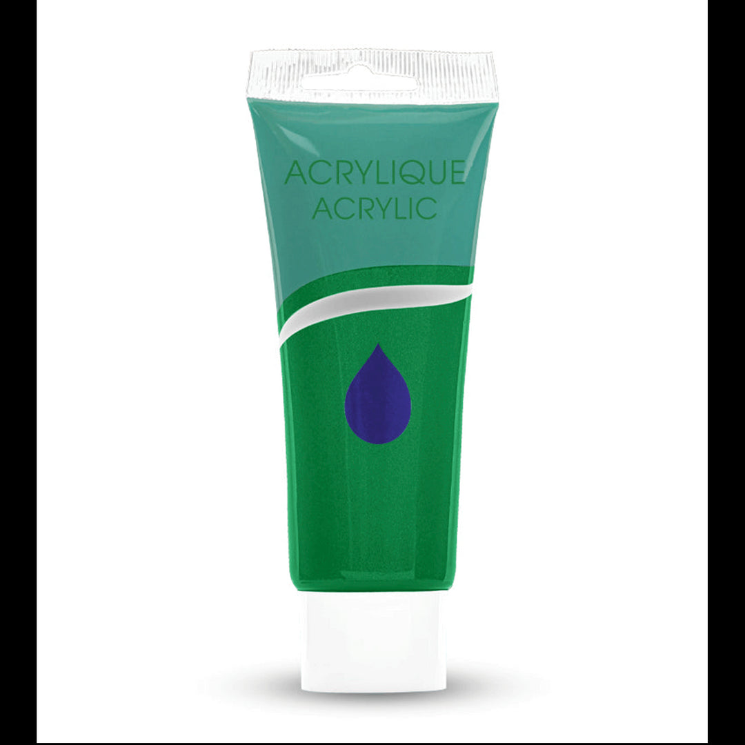 Acrylic Paint Tube,  Variety of Bright Colors, 75 ml.