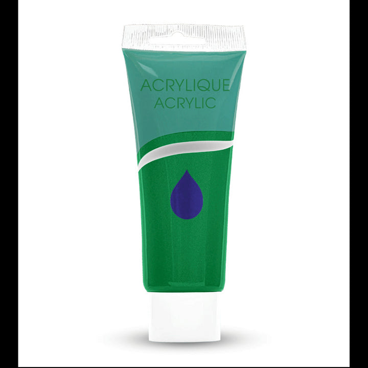 Acrylic Paint Tube,  Variety of Bright Colors, 75 ml.