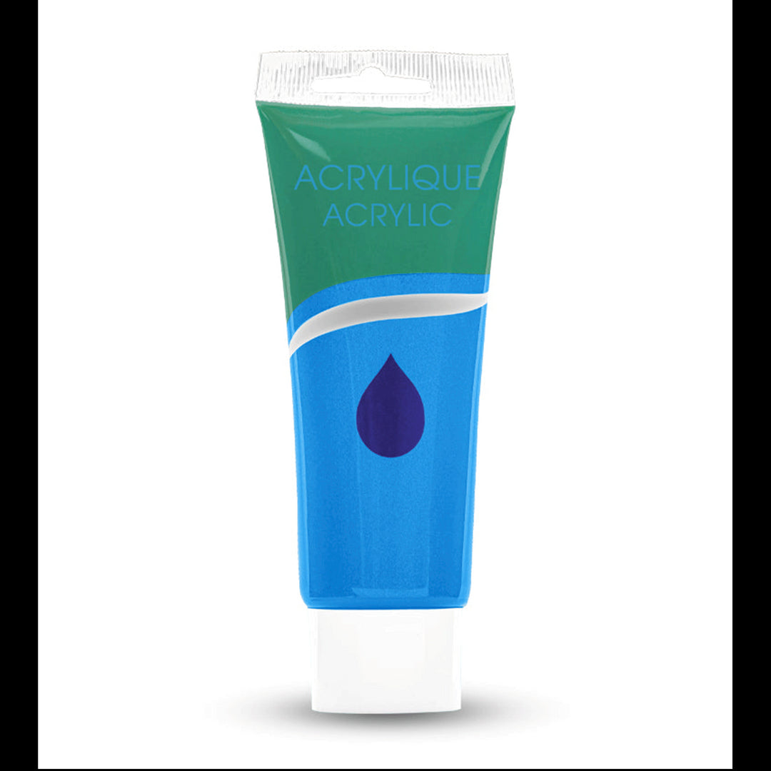 Acrylic Paint Tube,  Variety of Bright Colors, 75 ml.