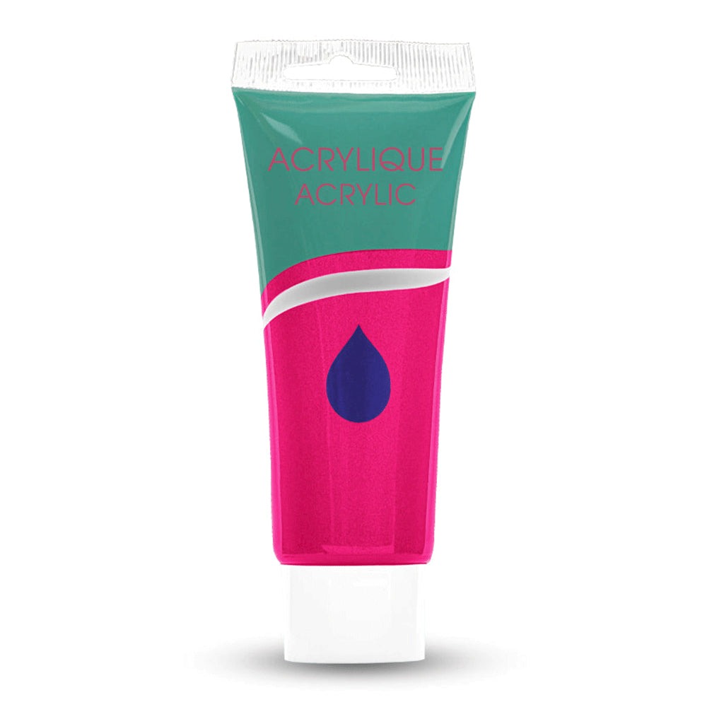 Acrylic Paint Tube,  Variety of Bright Colors, 75 ml.