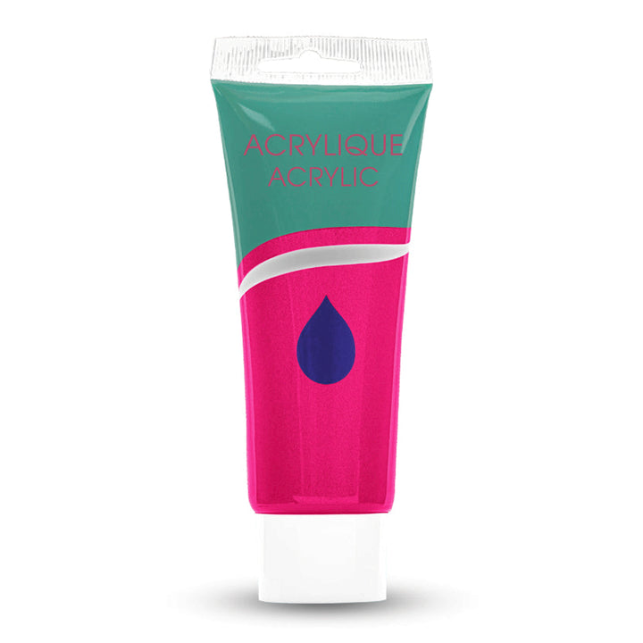 Acrylic Paint Tube,  Variety of Bright Colors, 75 ml.