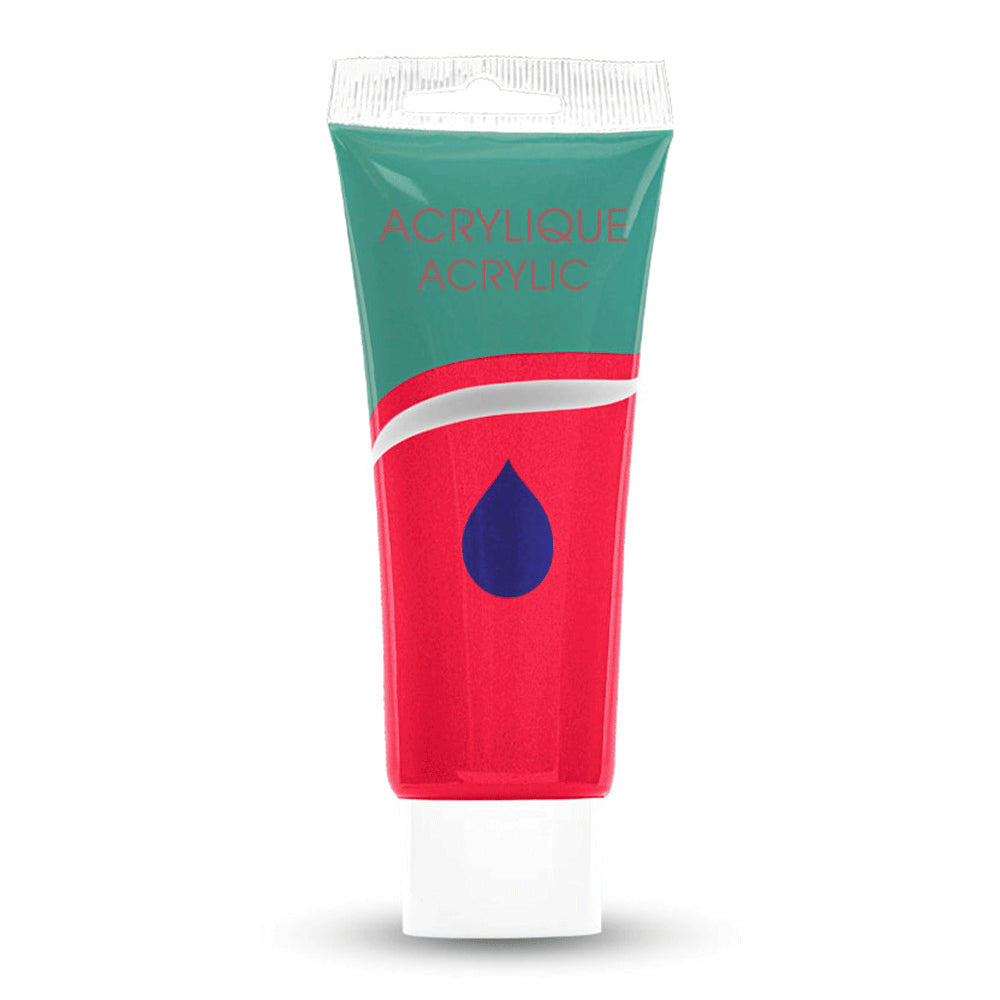 Acrylic Paint Tube,  Variety of Bright Colors, 75 ml.