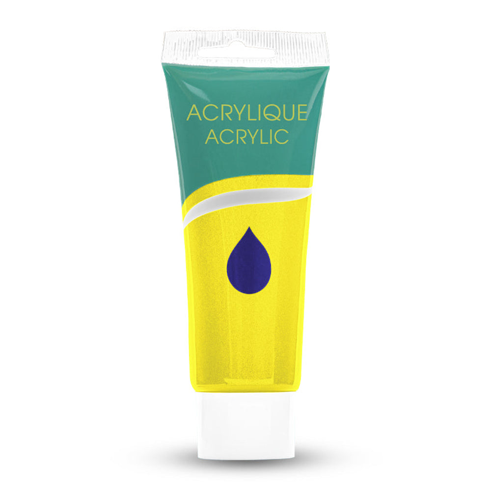 Acrylic Paint Tube,  Variety of Bright Colors, 75 ml.