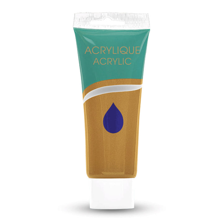 Acrylic Paint Tube,  Variety of Bright Colors, 75 ml.