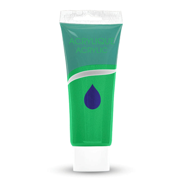 Acrylic Paint Tube,  Variety of Bright Colors, 75 ml.