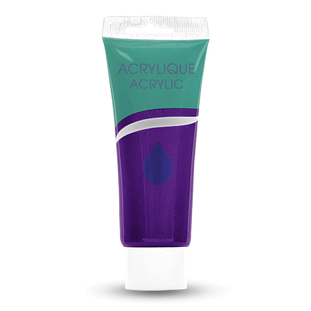 Acrylic Paint Tube,  Variety of Bright Colors, 75 ml.