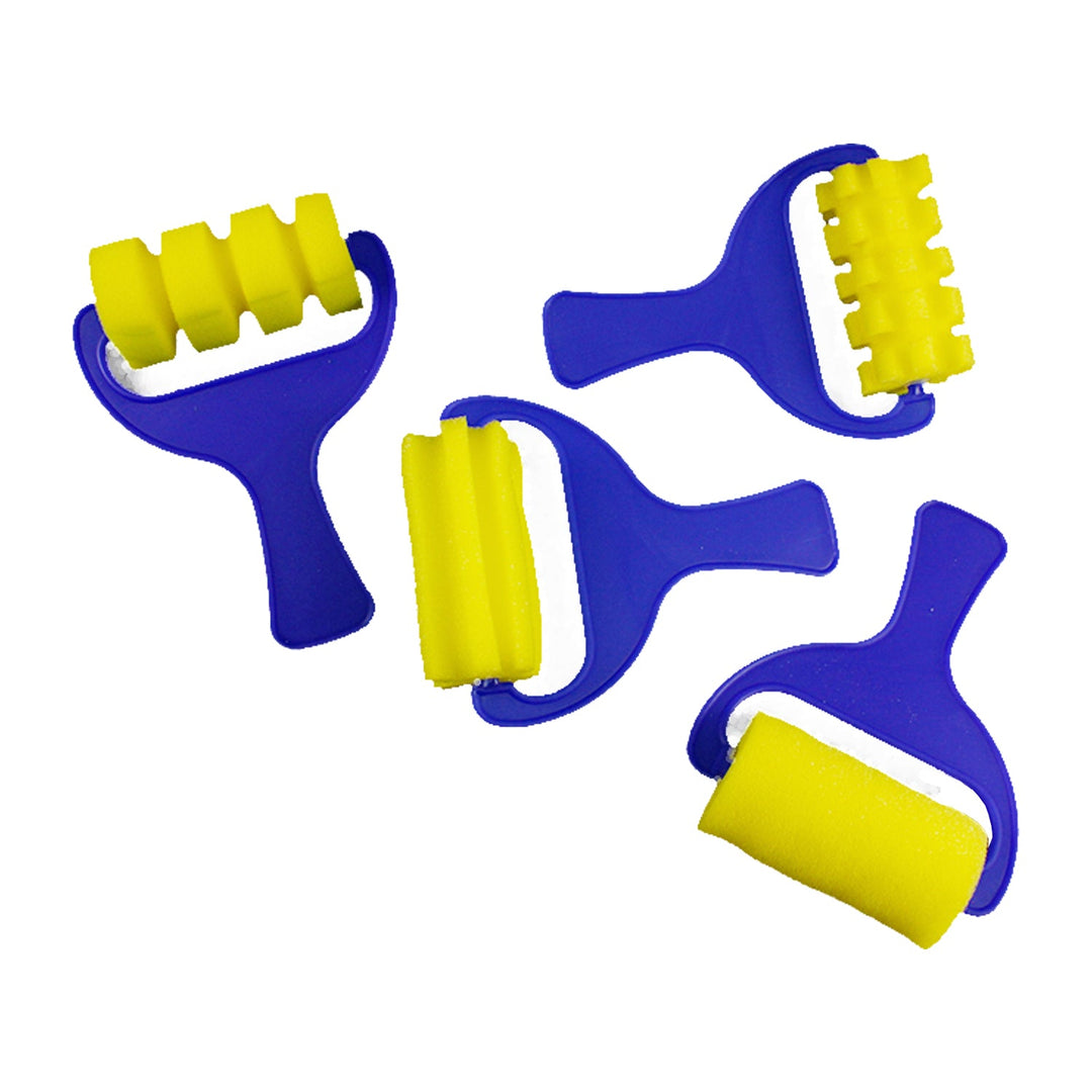 Mini Foam Rollers for Paint, Pattern Creator,  4 Pieces