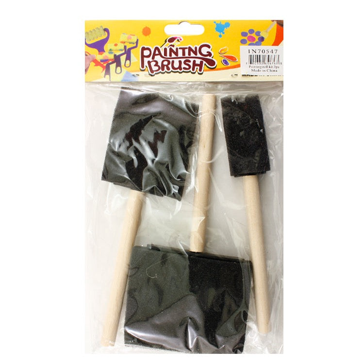 FOAM PAINT BRUSH SET 3PCS