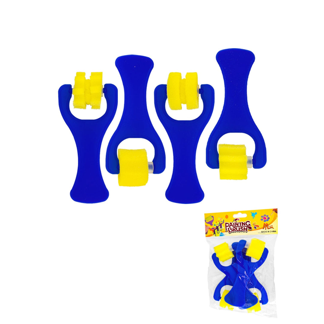 Mini Foam Rollers for Paint, 1" Inch, Pattern Creator, 4 Pieces, 10-Pack
