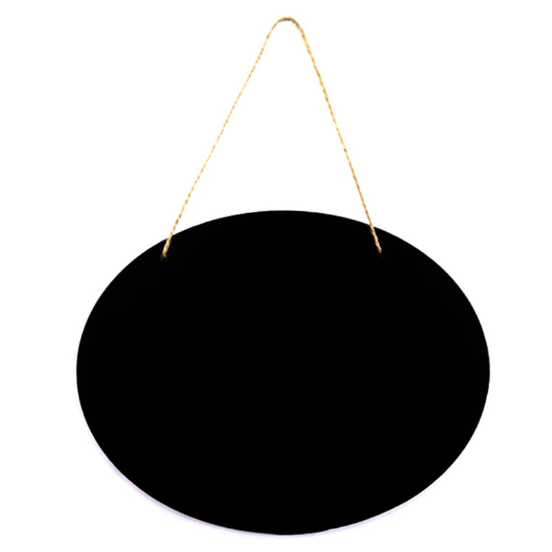 Oval Blackboard for Hanging, 8 1/4"X 6 1/2". 1 Piece, 6-Pack