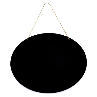 Oval Blackboard for Hanging, 12" X 9 1/4". 1 Piece, 6-Pack