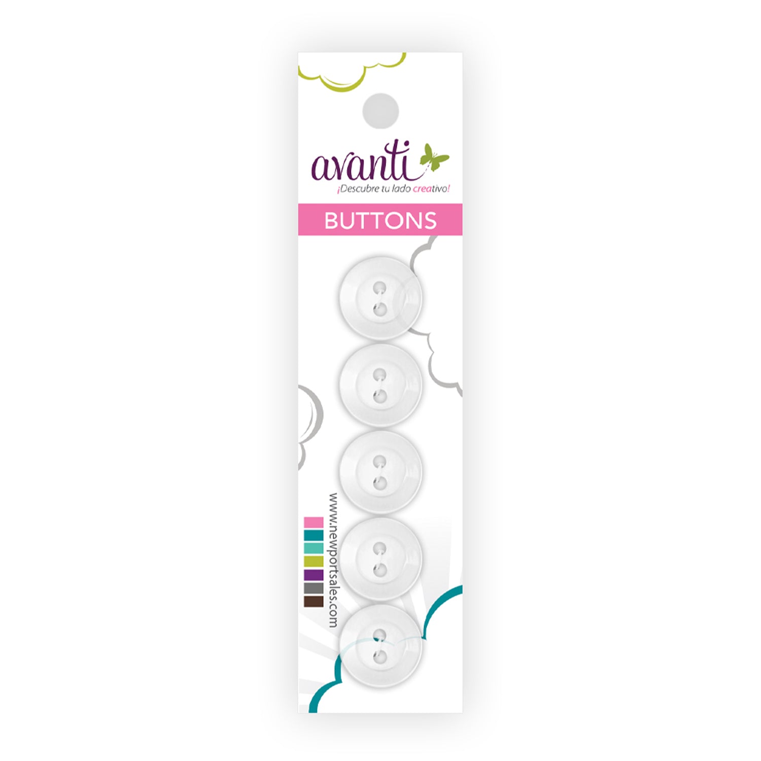 Sewing Buttons – 24L (15mm / 0.6 inches) with 2 Holes – Perfect for Sh ...