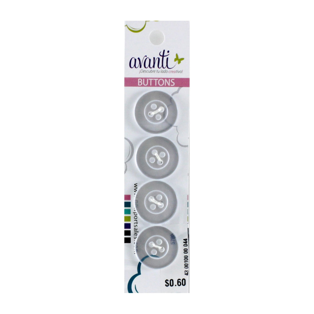 Sewing Buttons – 30L (19mm / 0.75 inches) with 4 Holes – Perfect for Jackets, Dresses & Handbags