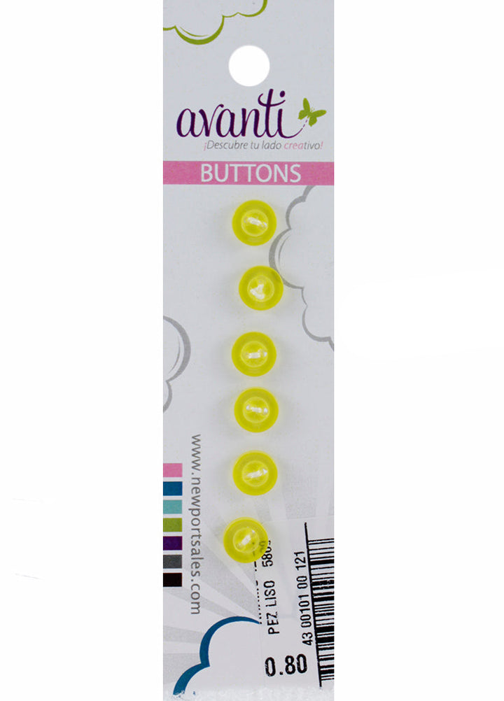 Sewing Buttons – 12L (7.5mm / 0.3 inches) with 2 Holes – Perfect for Shirt Collars, Baby Clothing &amp; Crafts