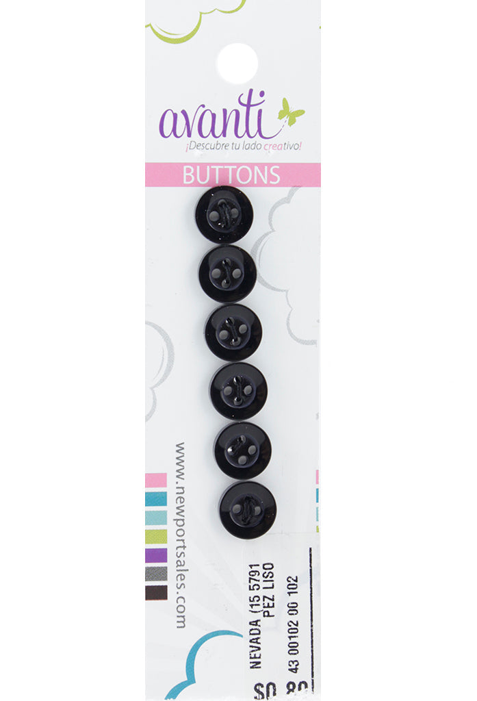 Sewing Buttons – 15L (9.0mm / 0.35 inches) with 4 Holes – Perfect for Blouses, Dresses & Decorative Accents