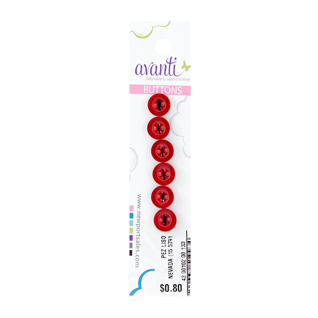 Sewing Buttons – 15L (9.0mm / 0.35 inches) with 4 Holes – Perfect for Blouses, Dresses & Decorative Accents, 12-Pack