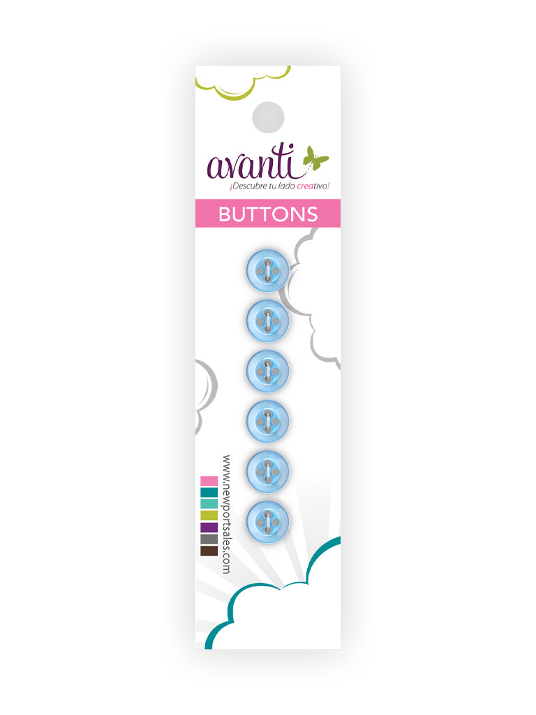 Sewing Buttons – 15L (9.0mm / 0.35 inches) with 4 Holes – Perfect for Blouses, Dresses & Decorative Accents