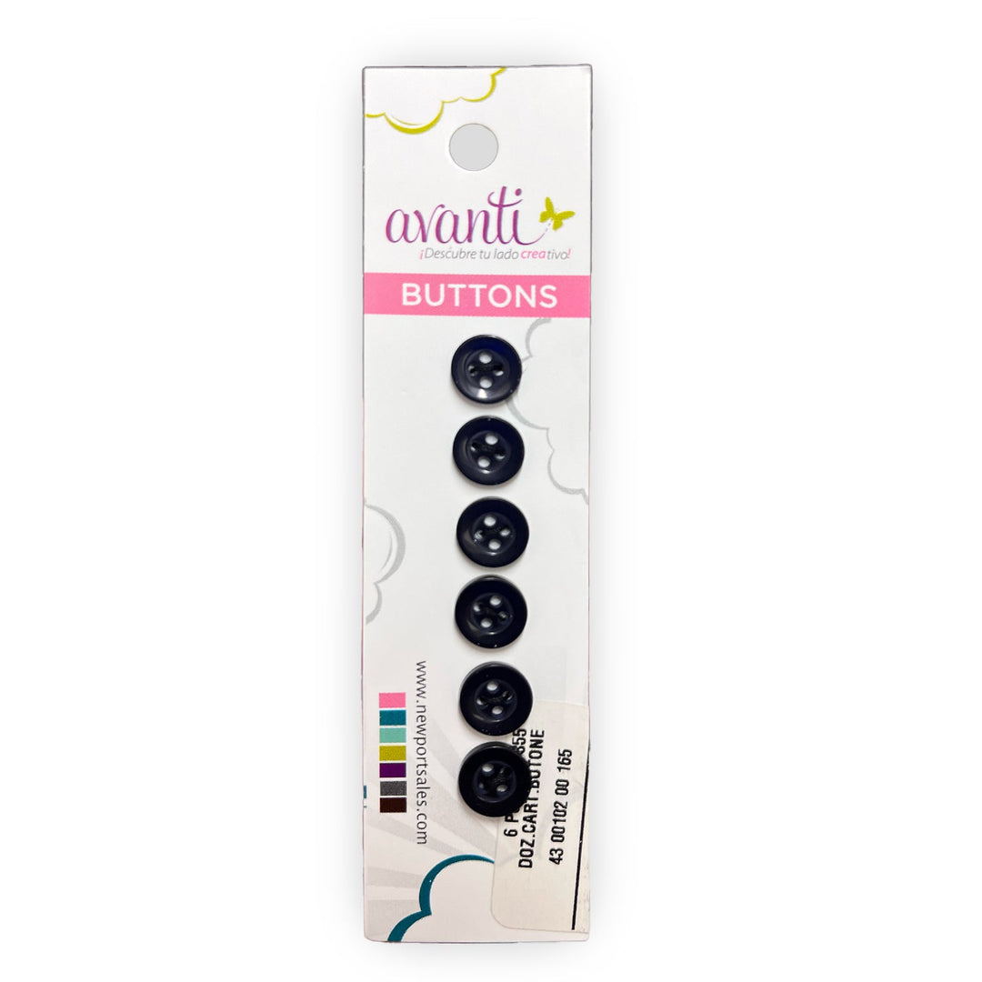Sewing Buttons – 15L (9.0mm / 0.35 inches) with 4 Holes – Perfect for Blouses, Dresses & Decorative Accents