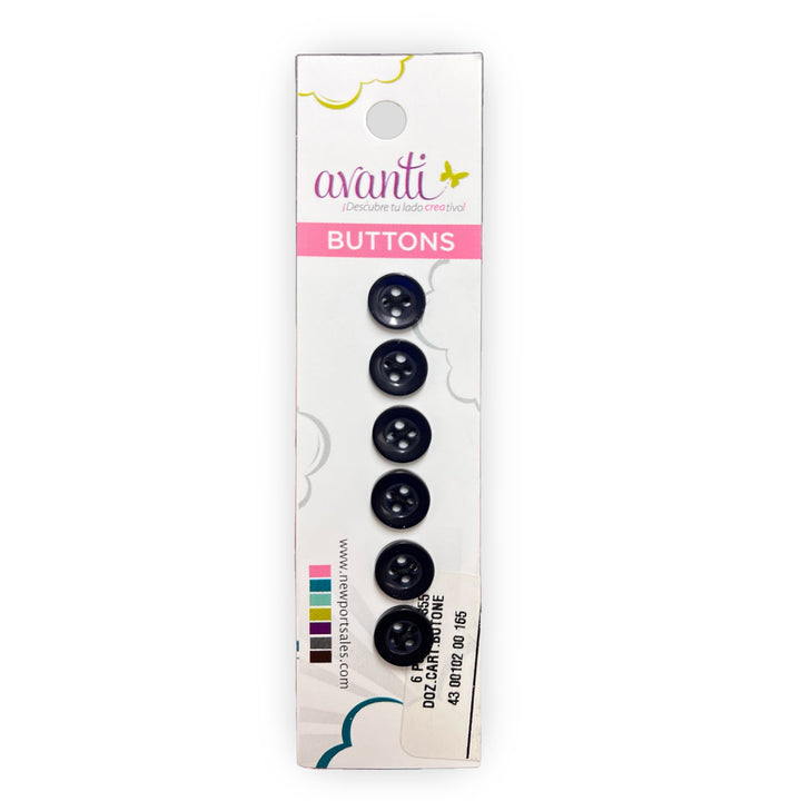 Sewing Buttons – 15L (9.0mm / 0.35 inches) with 4 Holes – Perfect for Blouses, Dresses & Decorative Accents