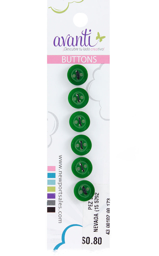 Sewing Buttons – 15L (9.0mm / 0.35 inches) with 4 Holes – Perfect for Blouses, Dresses & Decorative Accents