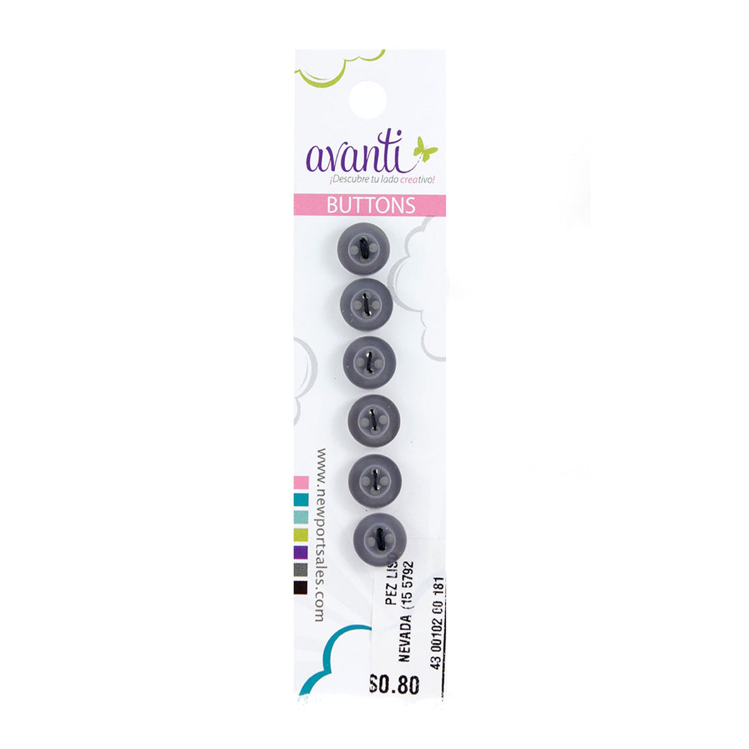 Sewing Buttons – 15L (9.0mm / 0.35 inches) with 4 Holes – Perfect for Blouses, Dresses & Decorative Accents, 12-Pack