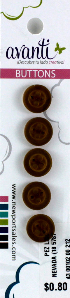 Plastic Circular Buttons, Sew-through, 4 Holes, 2cm, Variety of Colors