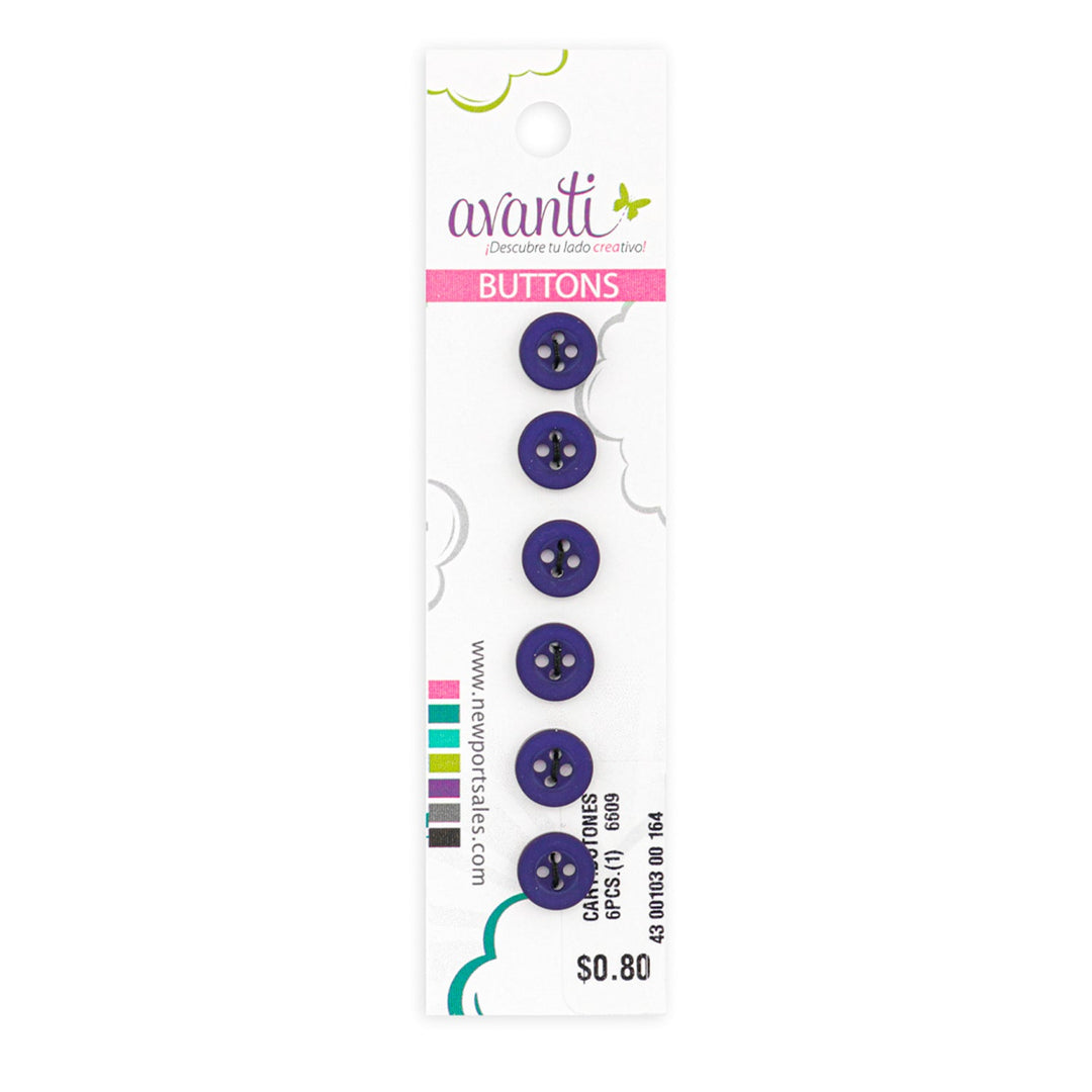 Sewing Buttons – 15L (9.0mm / 0.35 inches) with 4 Holes – Perfect for Blouses, Dresses & Decorative Accents