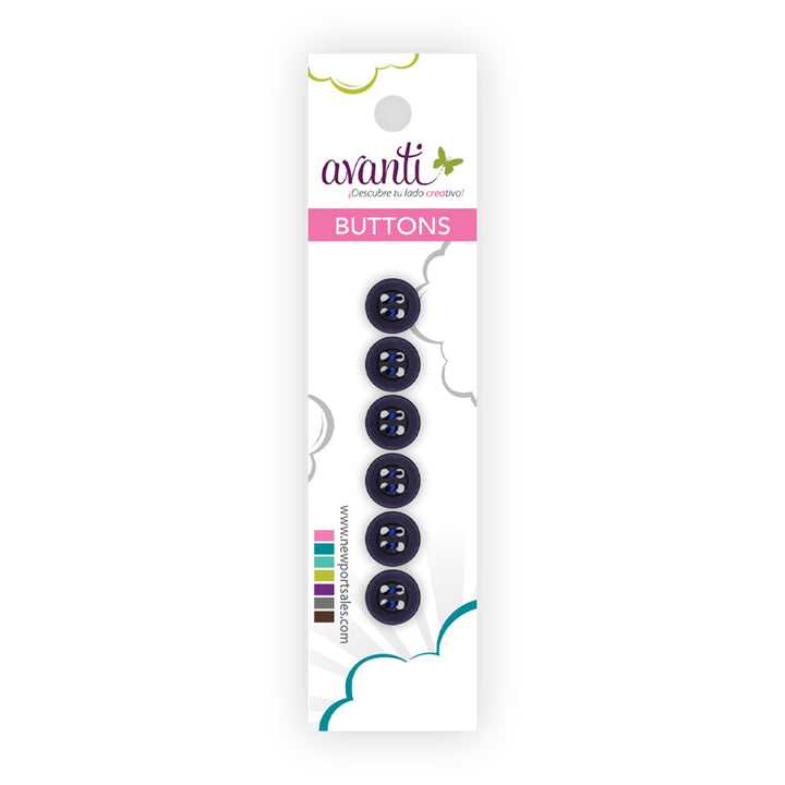 Sewing Buttons – 15L (9.0mm / 0.35 inches) with 4 Holes – Perfect for Blouses, Dresses & Decorative Accents