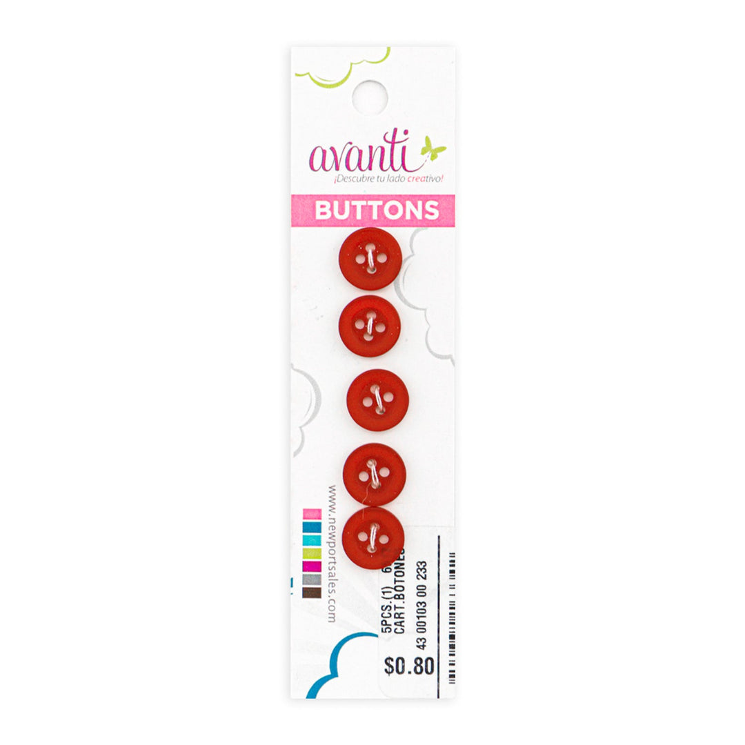 Sewing Buttons – 18L (11mm / 7/16 inches) with 4 Holes – Perfect for Shirts, Cardigans & Accessories